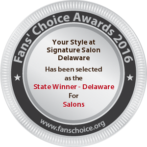 Your Style at Signature Salon Delaware - Award Winner Badge