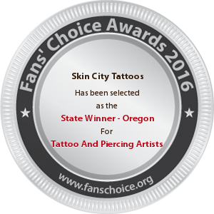 Skin City Tattoos - Award Winner Badge