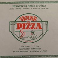 House of Pizza in El Paso, Texas