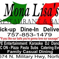 Mona lisa pizza pasta and subs